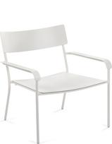 Serax Sodo kėdė August Lounge su porankiais, 70 cm, smėlio spalvos
