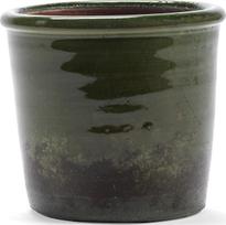 Serax Vazonas Glazed Shades, 15 cm, tamsiai žalias