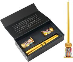 Baobab Collection Žvakidžių rinkinys su žvakėmis Gemelli Gold, 4 dalių