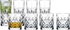 LyngbyGlas Stiklinės viskiui ir gėrimams Melodia, 310 + 360 ml, 8 vnt.