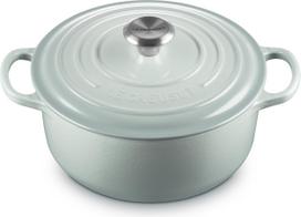 Le Creuset Troškintuvas Signature, 20 cm, jūros druskos spalvos