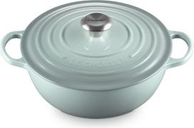 Le Creuset Puodas La Marmite Signature, 26 cm, jūros druskos spalvos