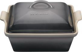 Le Creuset Kepimo forma Heritage kvadratinė, 23 cm, pilka, su dangčiu