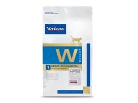 Virbac W1 HPM Veterinarinis sausas maistas katėms turintiems antsvorio ir sergantiems diabetu 3 kg