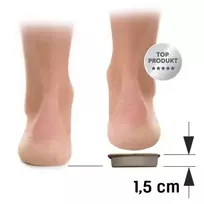 Korekcinis kulno įdėklas, odinis 1,5cm 1vnt.
