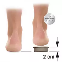 Korekcinis kulno įdėklas, odinis 2cm 1vnt.