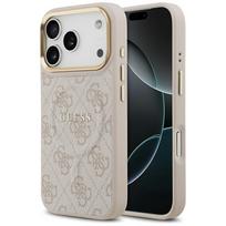 GUESS dėklas IPHONE 17 Pro, suderinamas su MagSafe GUHMP17LP4MSEGCP (PU 4G W / Classic) rožinis