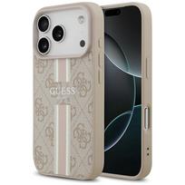 Guess 4G Spausdintos Juostos MagSafe Danga iPhone 17 Pro - Rožinė
