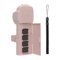 Sunnylife apsauginis dėklas su dirželiu ir nugarine virvelę Osmo Pocket 3 (rožinis)