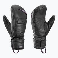 Moteriškos slidinėjimo pirštinės LEKI Montera Prime Women Mitt black/blackberry gray