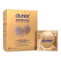 Durex Sensual Extra Lube Super Thin Condoms - 20 vnt.