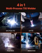 tig suvirinimo aparatas 4 viename su LED ekranu