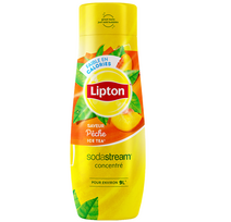 Lipton juodosios šaltosios arbatos, persikų skonio SodaStream sirupas, 440ml