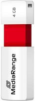 STICK MediaRange USB STICK 4GB USB 2.0 Slider red