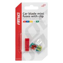 Automobilinių MINI saugiklių komplektas 10-30A + laikiklis, AMiO