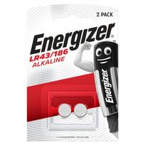 Šarminė baterija 186 (LR43, L1142,  AG12, V12GA, D186A, 386) 1.5V 113mAh Energizer (2vnt įpakavime)