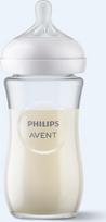 Philips Avent - Bottle glass 240ml, teat 1+ months, 1 piece