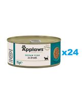 APPLAWS Cat Adult Ocean Fish in Broth vandenyno žuvys sultinyje 24x70 g