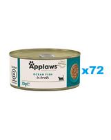 APPLAWS Cat Adult Ocean Fish in Broth vandenyno žuvis sultinyje 72x70 g