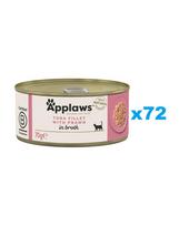 APPLAWS Cat Adult Tuna with Prawn in Broth tunas ir krevetės sultinyje 72x70g