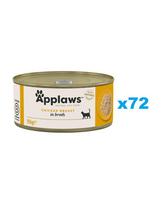 APPLAWS Cat Adult Chicken Breast in Broth vištienos krūtinėlė sultinyje 72x156g