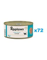 APPLAWS Cat Adult Tuna Fillet in Broth tuno filė sultinyje 72x156 g