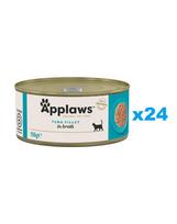 APPLAWS Cat Adult Tuna Fillet in Broth tuno filė sultinyje 24x156 g