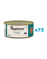APPLAWS Cat Adult Ocean Fish in Broth vandenyno žuvis sultinyje 72x156 g