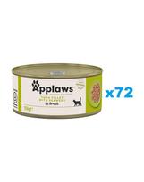 APPLAWS Cat Adult Tuna with Seaweed in Broth tunas su jūros dumbliais sultinyje 72x156 g