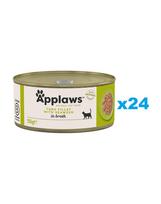 APPLAWS Cat Adult Tuna with Seaweed in Broth tunas su jūros dumbliais sultinyje 24x156 g
