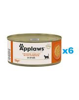 APPLAWS Cat Adult Chicken Breast with Pumpkin in Broth vištienos krūtinėlė ir moliūgas sultinyje 6x156 g