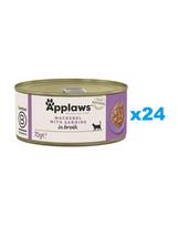 APPLAWS Cat Adult Mackerel with Sardine in Broth skumbrės ir sardinės sultinyje 24x70 g
