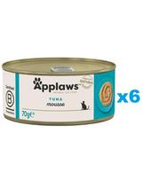 APPLAWS Cat Adult Mousse Tuna putėsiai su tunu 6x70 g