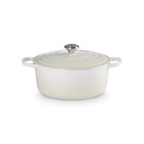 Ketaus puodas apvalus Ø34cm / 12L kreminės spalvos | 02734336 | 0024147343363