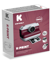 KIDYWOLF KIDYWOLF momentinis fotoaparatas su terminiu spausdinimu, raudonas, K-PRINT-RD