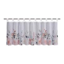 Baltos spalvos permatoma užuolaida 135x45 cm Floral – Sehlbach