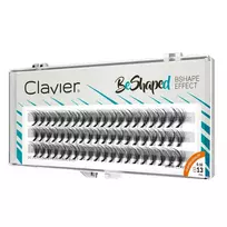 CLAVIER_BeShaped šilkinių blakstienų kuokšteliai B su smulkiu tūriu 10D 13mm