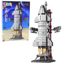 Kosminės raketos konstruktorius vaikams su paleidimo bokštu