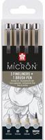 Rašiklių rinkinys SAKURA Pigma Micron Light Cool Gray, rašo pilkai, 4 dydžių