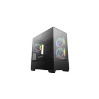 deepcool Case | CG380 3F | Black | Micro ATX