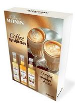 Sirupų rinkinys su receptais kavai MONIN 3vnt.x50, ml, 150 ml