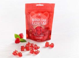 Aviečių skonio guminukai Broliai lokiai, 100 g.