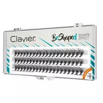 CLAVIER_BeShaped šilkinių blakstienų kuokšteliai B su smulkiu tūriu 10D 10mm