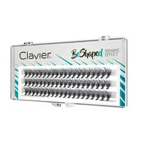 CLAVIER_BeShaped šilkinių blakstienų kuokšteliai B su smulkiu tūriu 10D 8-10-12mm