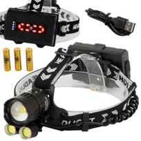 Bailong LED priekinis žibintas xhp160 nešiojamas akumuliatorius su priartinimu