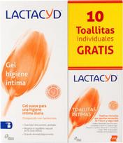Intymioshigienos prausiklis Lactacyd 400ml + 10 vnt drėgnos servetėlės