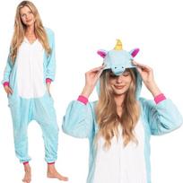 Moteriška Vientisa Pižama Kigurumi Onesie Kostiumas Pegasas Mėlynas 155-165 Cm M, M