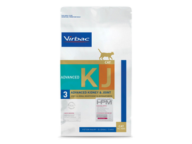 Virbac KJ3 HPM Veterinarinis sausas maistas katėms sergančioms pažengusia lėtine inkstų liga ir sąnarių priežiūrai 1.5 kg