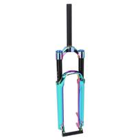 Off Road Bike Suspension Fork Bike Pneumatic Front Fork Aluminum Alloy Pneumatic Fork for 27.5inch black