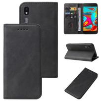 Samsung Galaxy A2 Core / A260 magnetiniu užsegimu odinis telefono dėklas For Samsung Galaxy A2 Core / A260 mėlyna